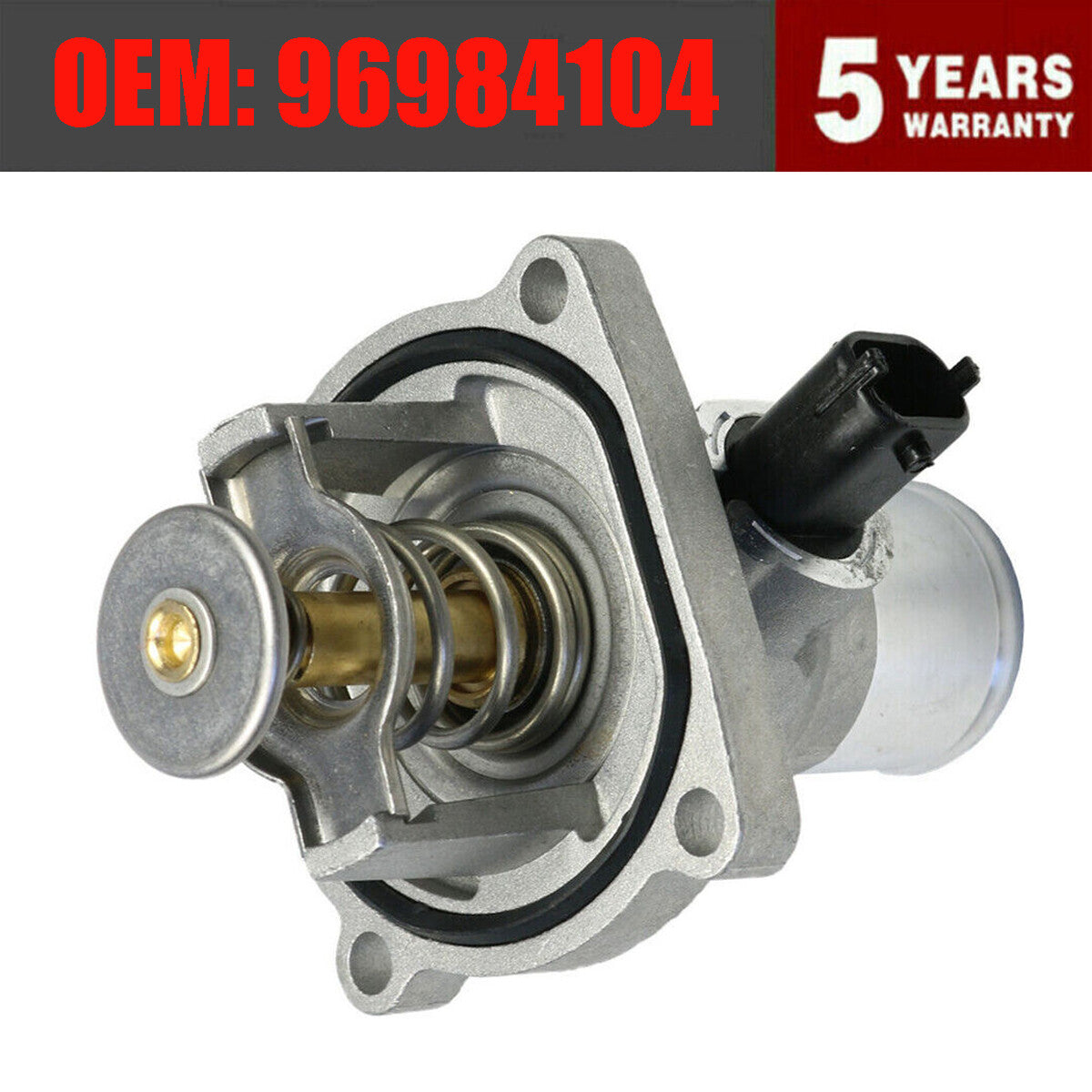 Engine coolant thermostat assembly for Chevrolet Aveo for Cruze Sonic 996984104