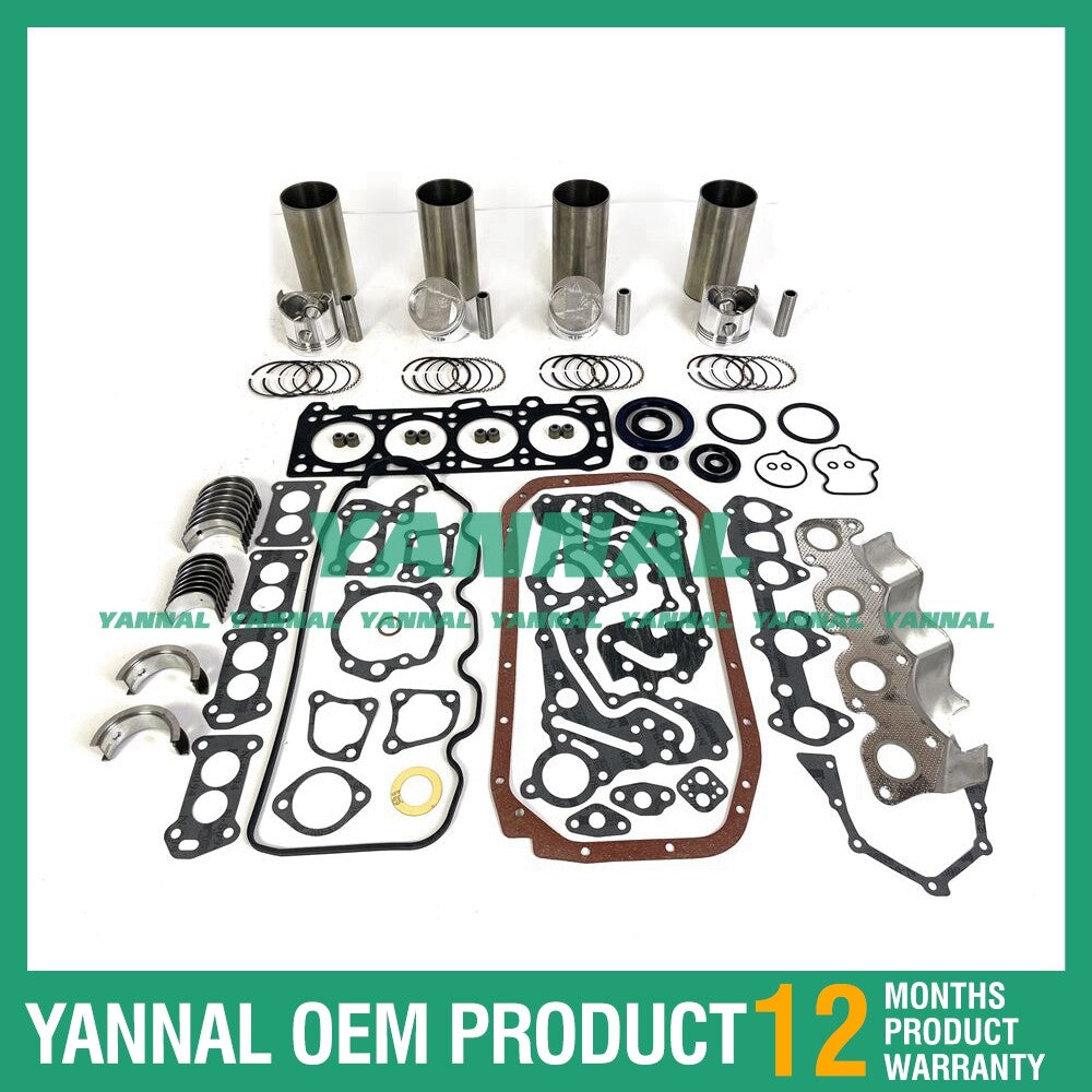 4-piece 4G33 overhaul and rebuild kit with gaskets and bearings for Mitsubishi diesel engines