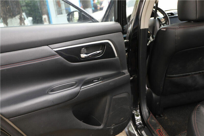Inner Door Handle Cover Trim Fit for Nissan Altima Teana 2013-2018 Carbon Fiber