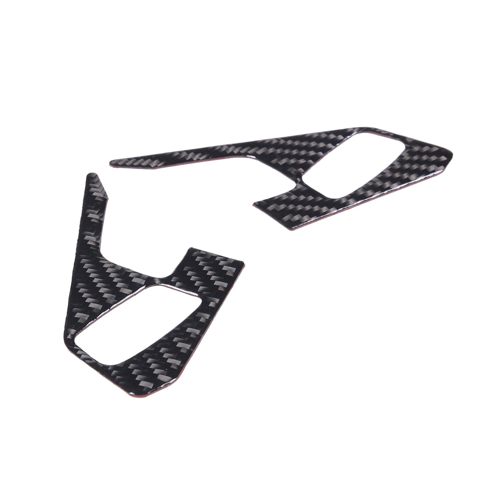 for Cadillac CTS 2008-2013 Carbon Fiber Look Car Shift Button Cover Trim- v