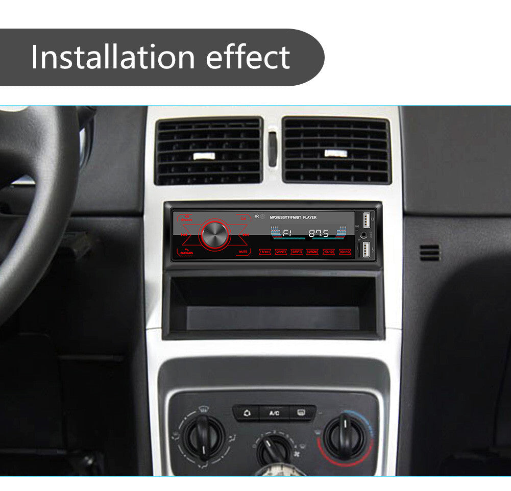 Bluetooth Car FM Radio MP3 Player Single 1 DIN USB Stereo Audio Receiver AUX