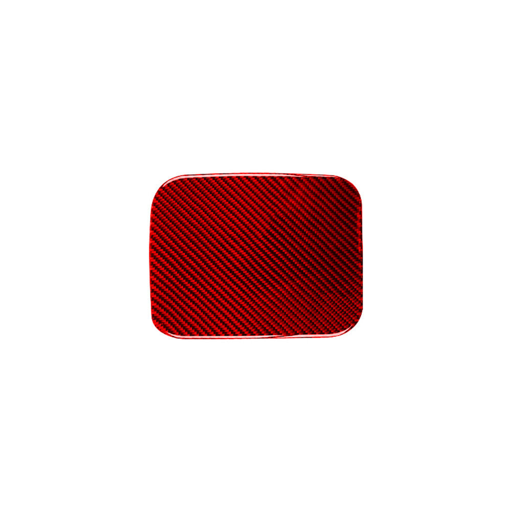 Red Carbon Fiber Fuel Tank Cap Panel Cover Trim for Nissan Rogue 2014-2016