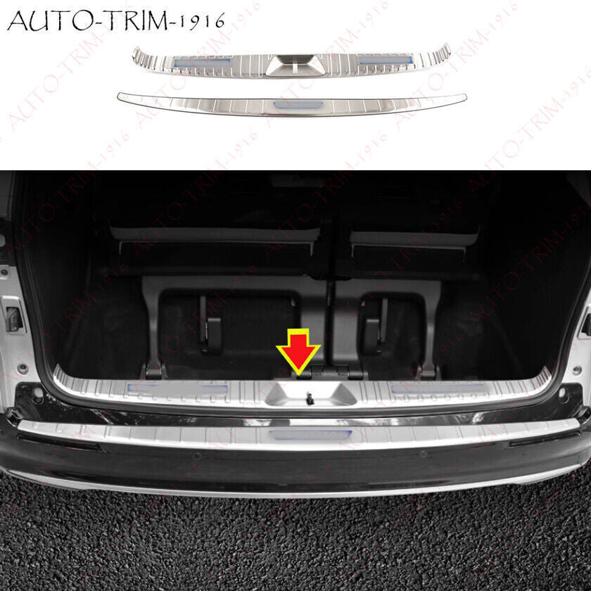 2pcs Rear Bumper Protector Guard Sill Plate Steel B for Sienna 2021-2024 n