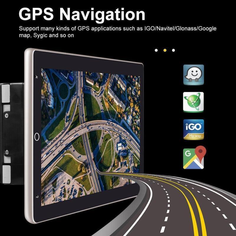 10.1 Rotatable Car Android 9.1 Stereo Radio 2DIN Touch Screen GPS Wifi + Camera