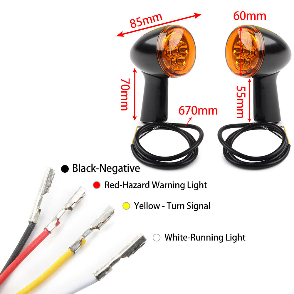 LED Rear Turn Signals Integrated Running Light Fit for Harley Sportster XL 883 Q