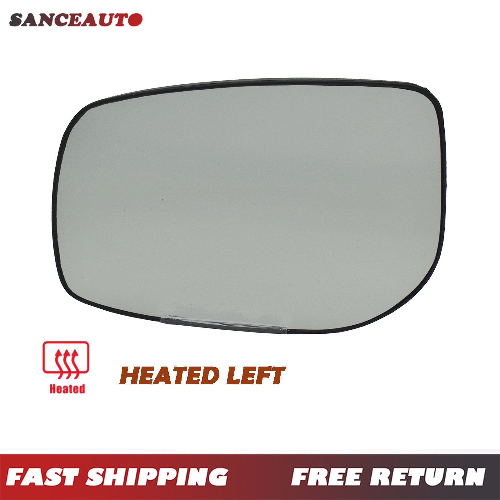 Left LH for Camry 2006-2011 Rearview Side Lens Heated Glass n