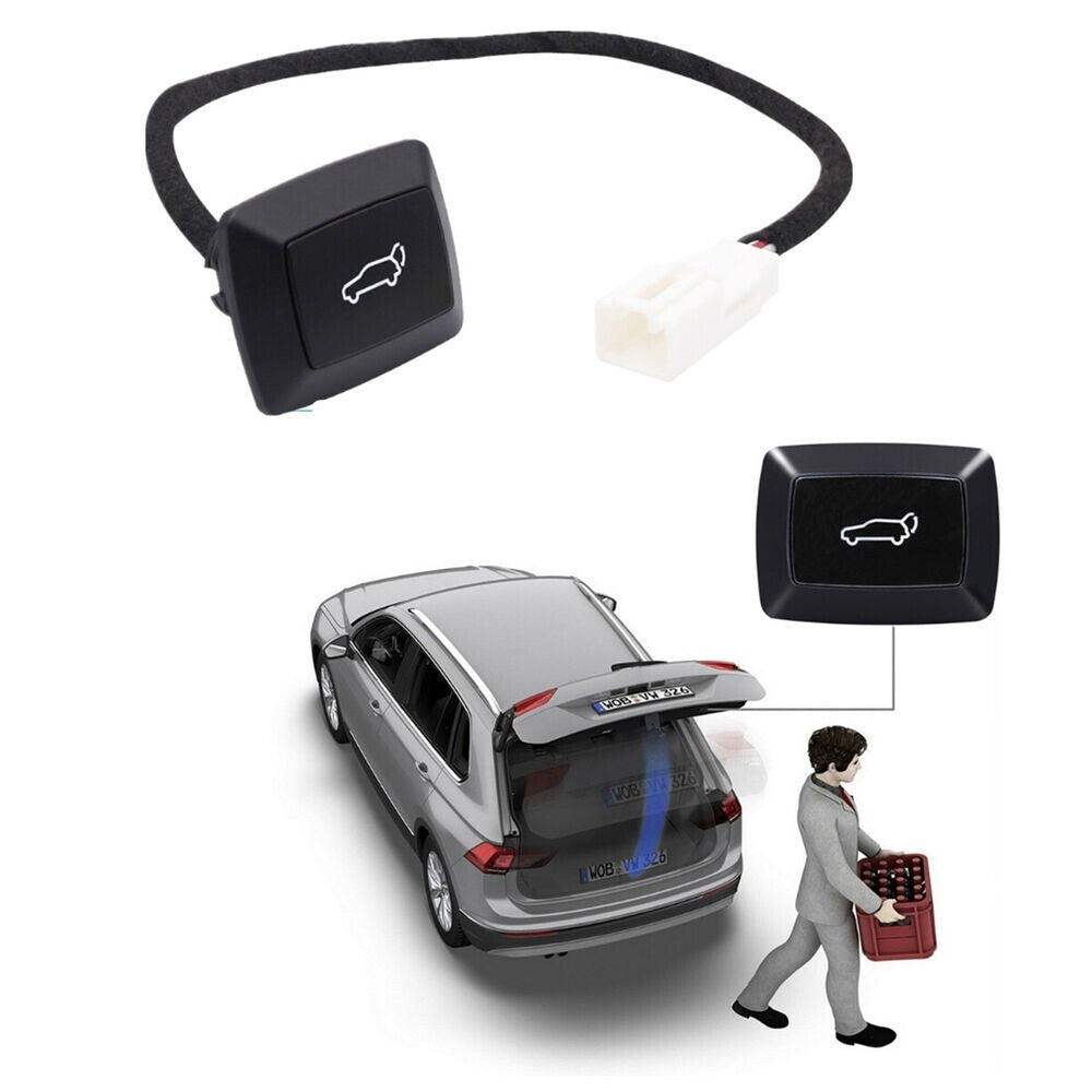 Car Rear Trunk Boot Release Switch Tailgate Lock Button W/ Red LED Indicator New n