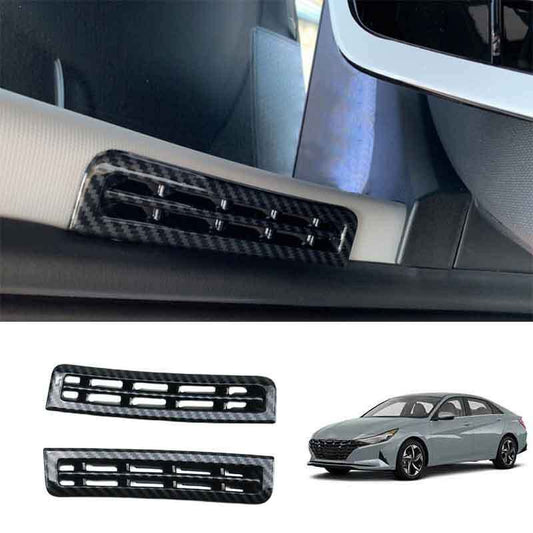 ABS Carbon look A Pillar Air Outlet Vent Cover Trim for Hyundai for Elantra 21-23 n