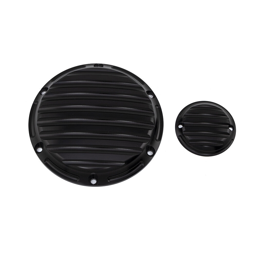 Black CNC Nostalgia Derby Timer Cover for Harley Sportster XL 1200 883 2004-2015 Q