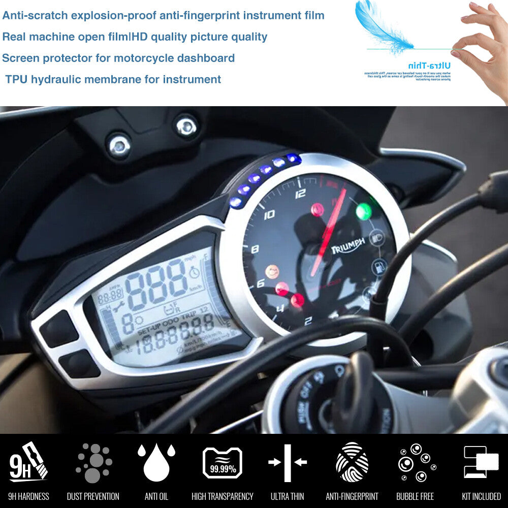 for Triumph Speed Triple 675 Cluster Scratch Protection Film Screen Protector