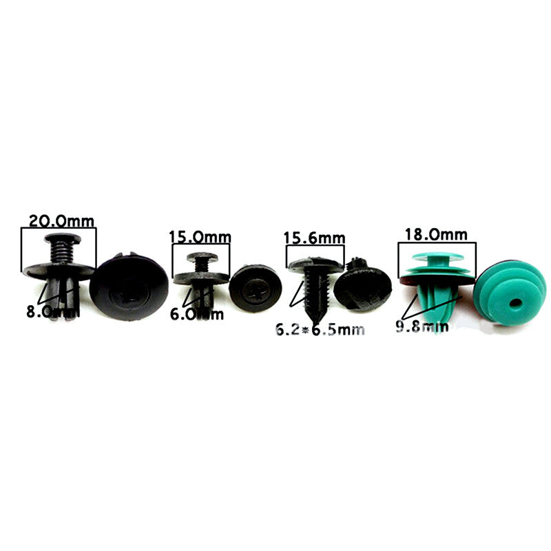 120-piece universal hybrid car bumper clips, fixing buckles, rivets, and door fenders - n