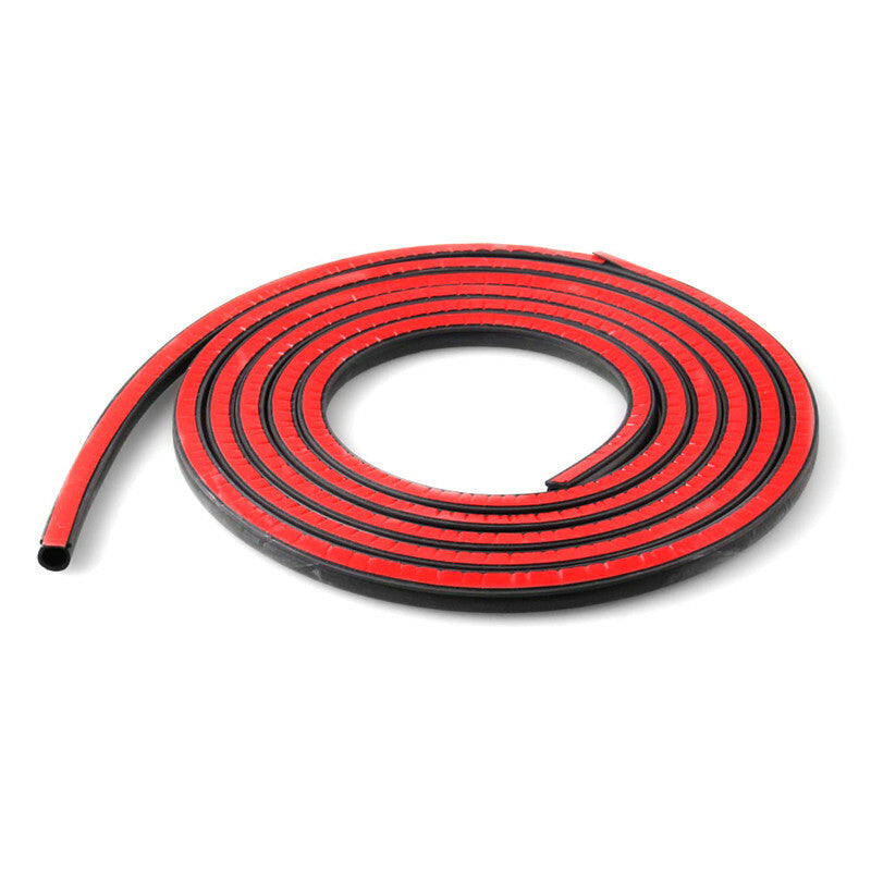 Car Door Rubber Mat Seal Foam Small D-Shape Hollow Adhesive Edge Protector Pad