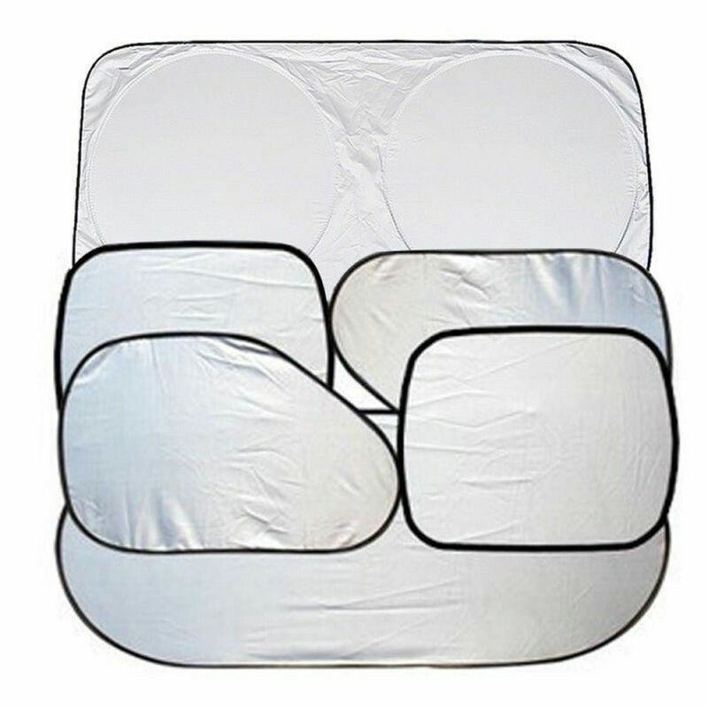 6x Car Sun Shade UV Protection Cover Windshield Rear Side Window Visor Sunscreen