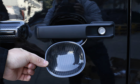 for Benz G-Class G500 G55 G63 19-24 Exterior Door Handle Bowl Cover Real Carbon n