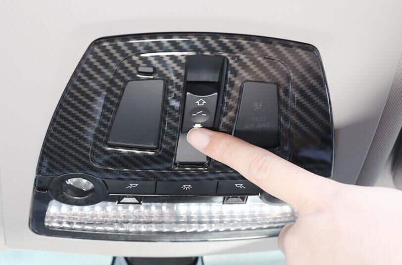 ABS Carbon Fiber Car Roof Read Light Decor Cover Trim for BMW 5 Series 2011-2016
