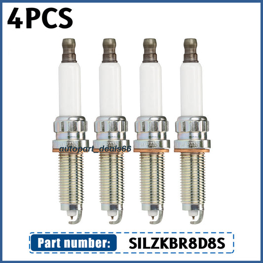 Set of 4 Spark Plugs for BMW 228i 320i 528i xDrive X1 X3 X5 2.0L L4 SILZKBR8D8S Q