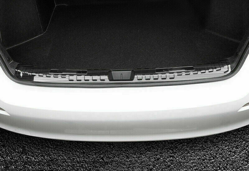 2P for Honda for Civic 2022-2023 Black Rear Bumper Door Sill Scuff Plate Cover Guard