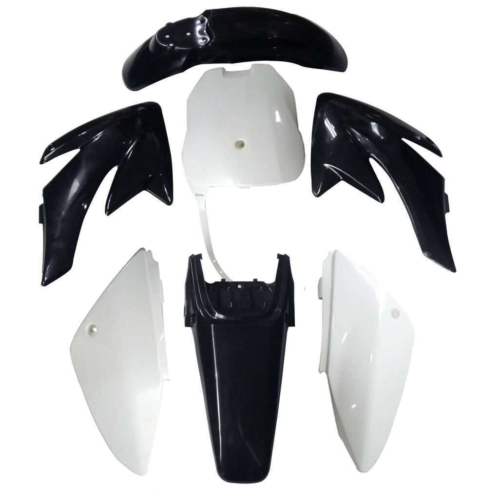Rectifying plastic fender decals/stickers for Honda CRF70 motorcycles