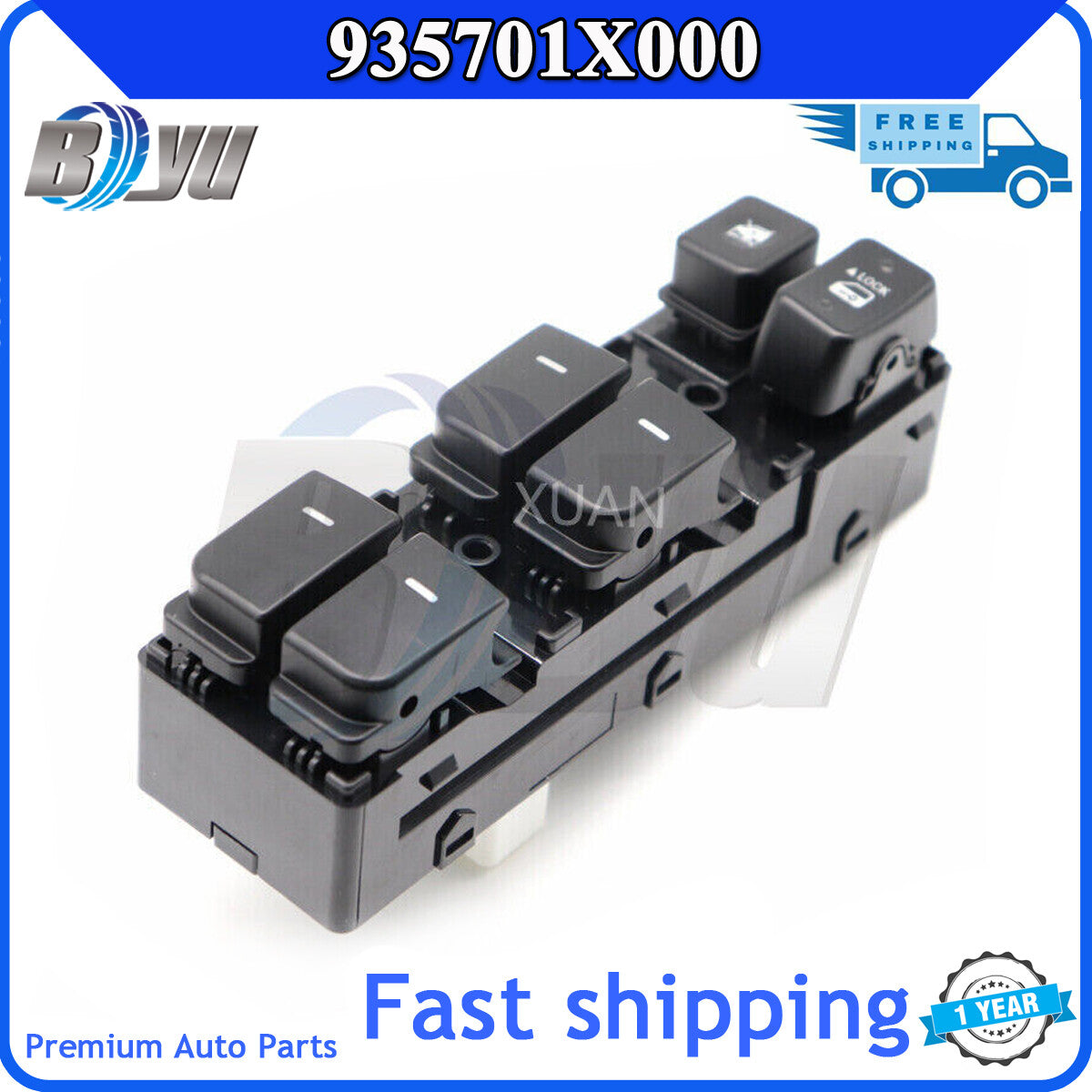 935701X000 Brand new left front 14-pin power master window switch for Kia Forte Cerato v