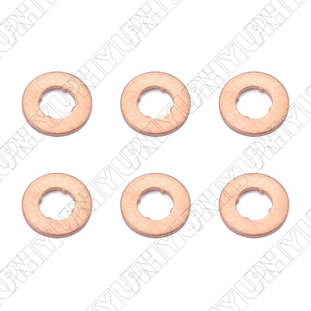 6Pcs Lower Fuel Injector Gasket Ring 924867 for BMW 1 2 3 4 5 Series Replacement Q