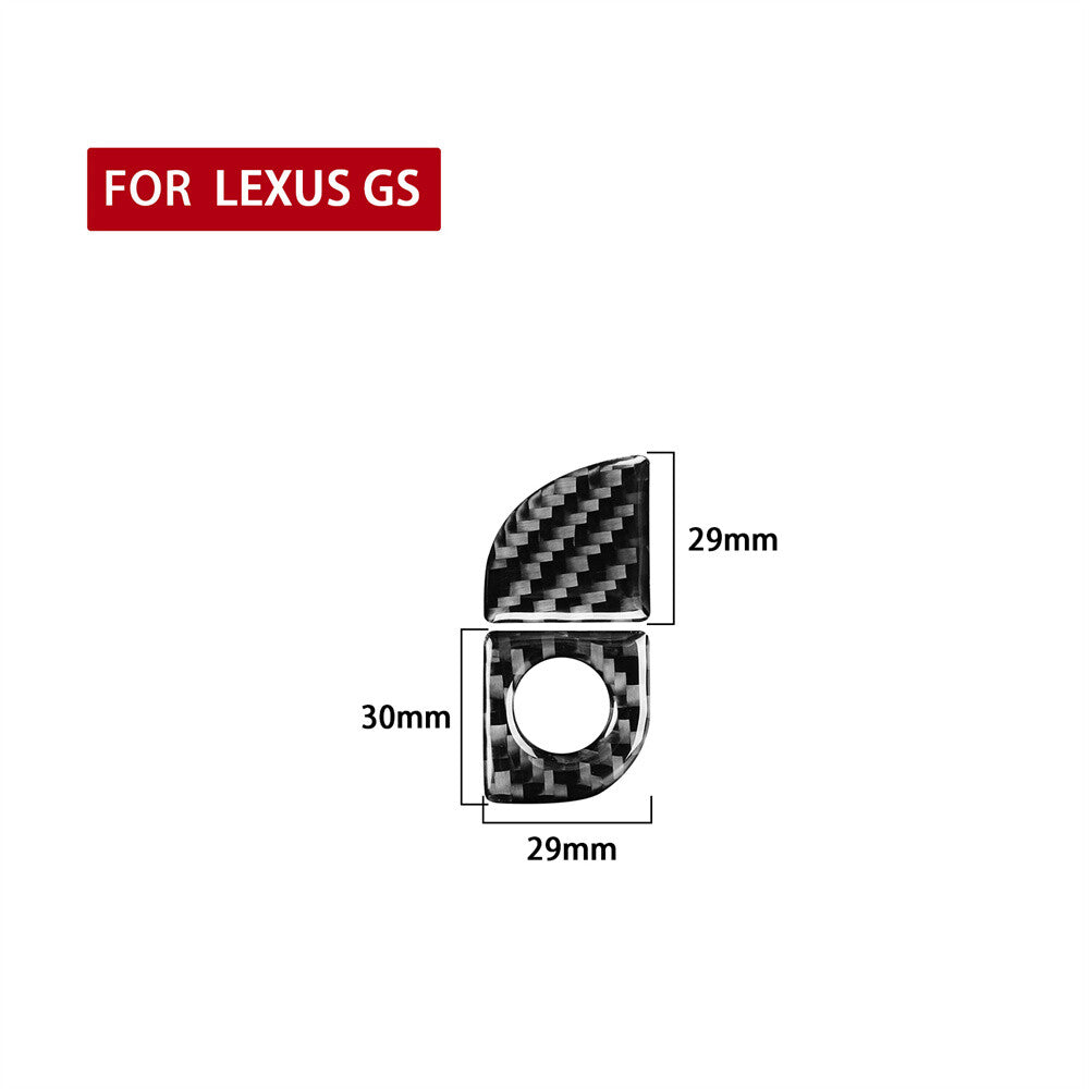 Soft Carbon Fiber for Co -pilot Glove Storage Box Switch Cover For Luxus GS 2006-2011