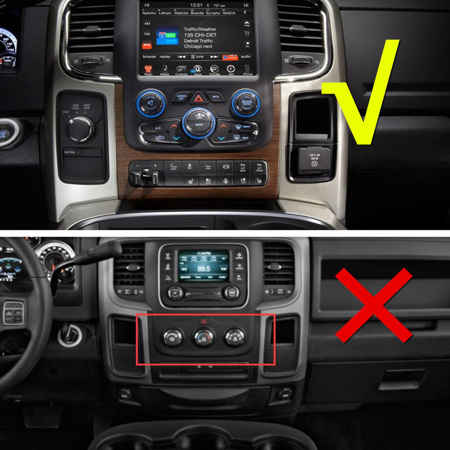 For 2013-2017 for Dodge for RAM 1500 Blue Interior Center Console Switch Knob Trim Ring v