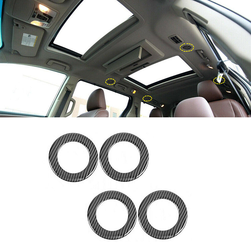 for Toyota for Sienna 2015-20 4X Carbon fiber Rear air outlet frame decoration trim
