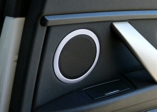 Aluminum Silver for BMW 3 4 Series GT 2013-2019 Trim Inner Door Speaker Frame