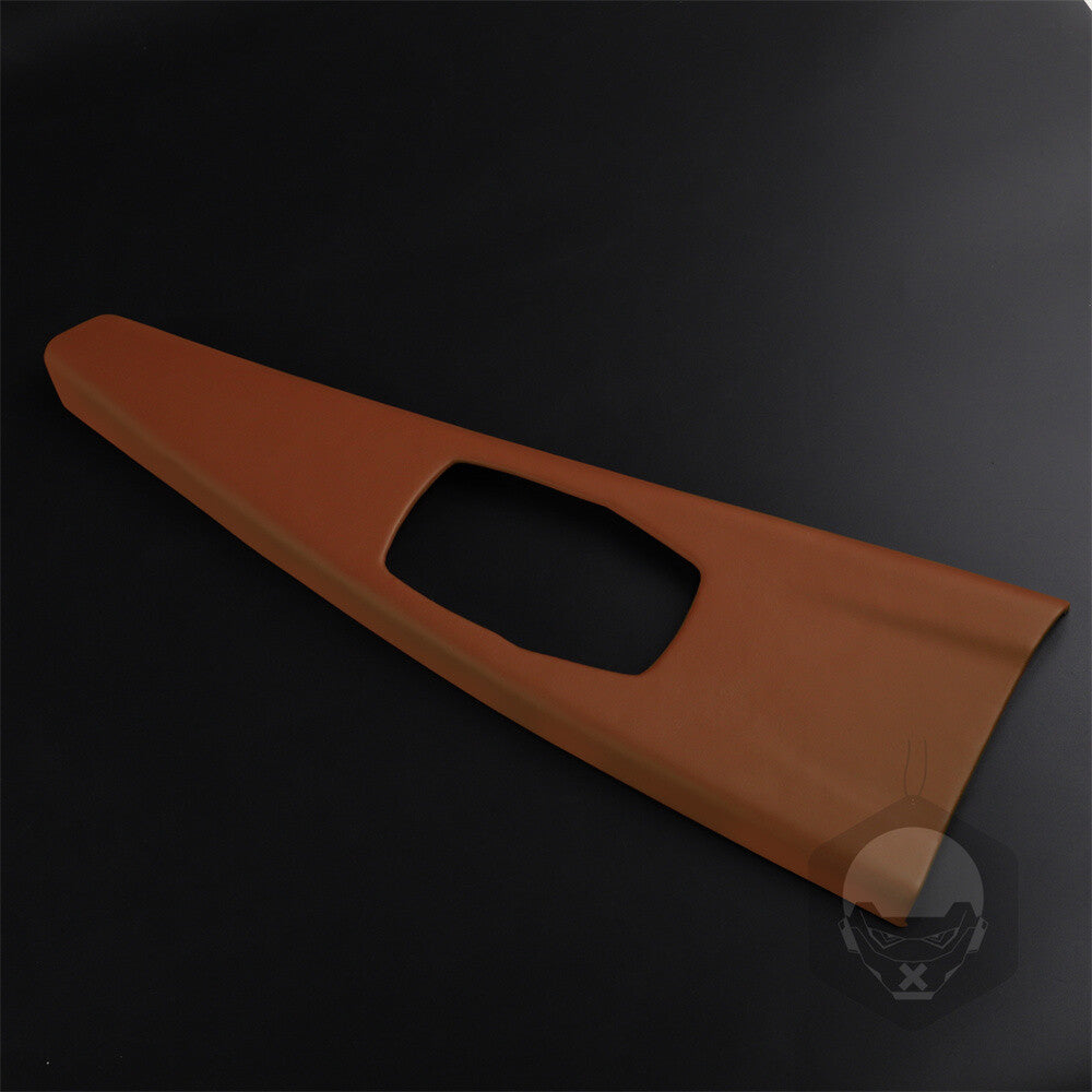 PU Leather Brown Multimedia Panel Cover for BMW 3 4 Series 3GT F30 F34 2013-2019