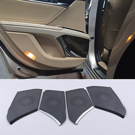 for Toyota for Camry 2018-23 Black titanium Inner Door Speaker Panel Cover Trim Set