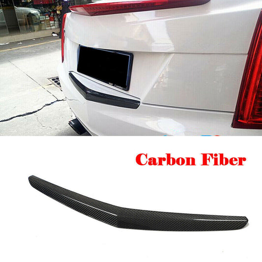 for Cadillac ATS 2014-2018 Real Carbon Fiber Rear Door Trunk Lid Tail Gate Cover