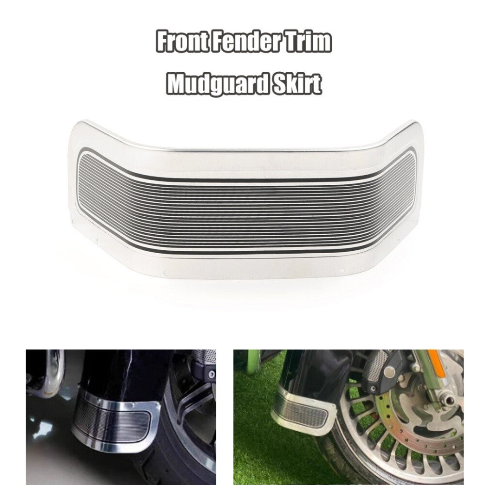 Front Fender Trim Skirt Chrome for Harley 80-13 Touring FLSTC FLSTN Road King