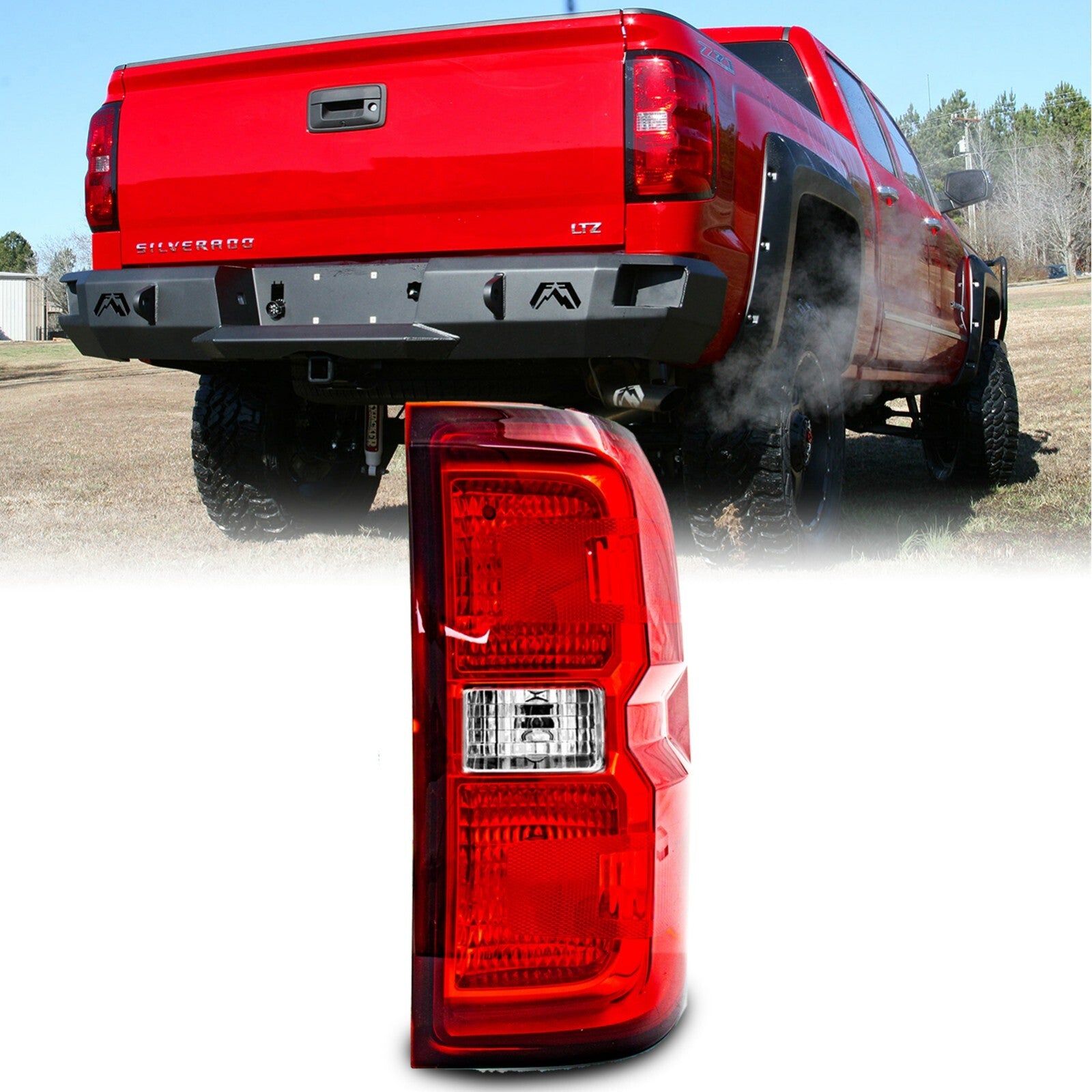 Tail Light Fits 2015 - 2018 for GMC for Sierra 3500 HD (OE Style) Right/Passenger - v