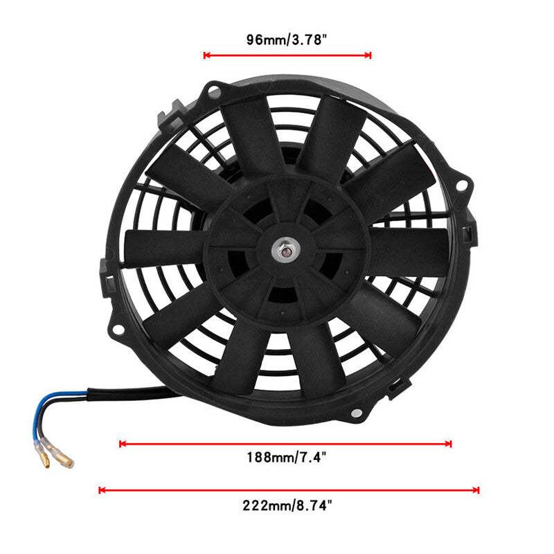 7 12V 80W Universal Car Electric Heater Slim Fan with Sliding Stand Tool Kit n