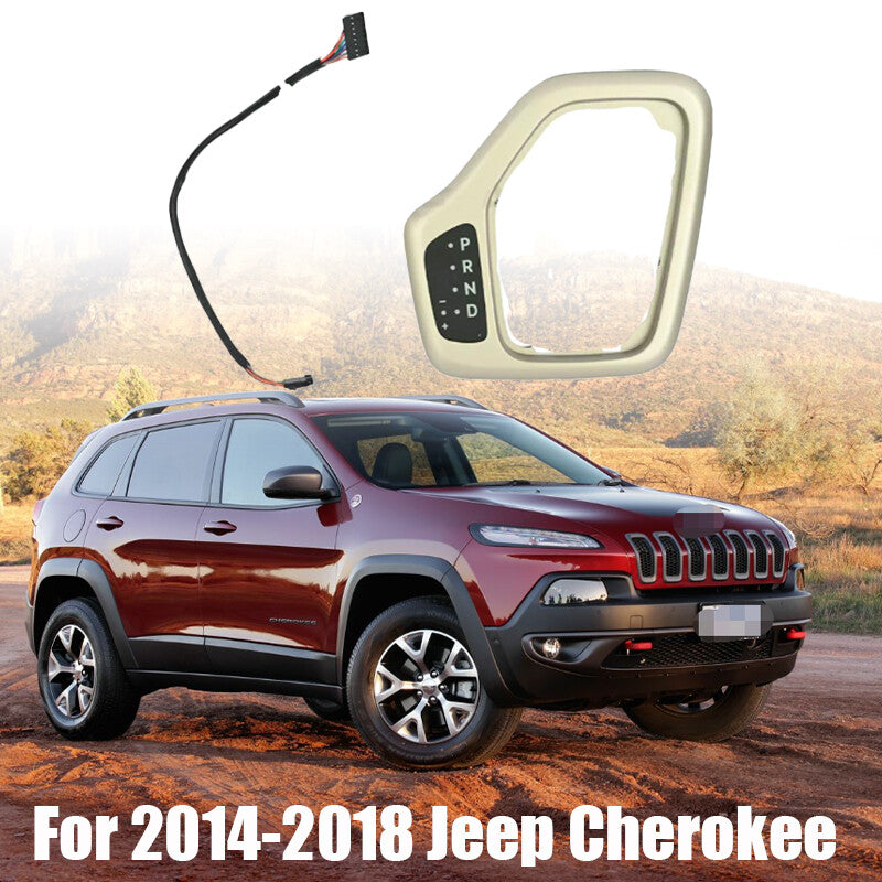 Gold For 2014-2018 for Jeep Cherokee Automatic Transmission Shift Bezel n