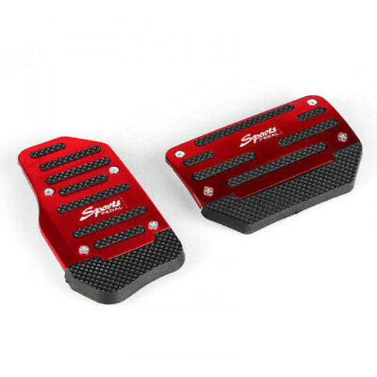 Red 2 x Universal Non-Slip Automatic Accelerator Brake Foot Pedal Cover Treadle Q