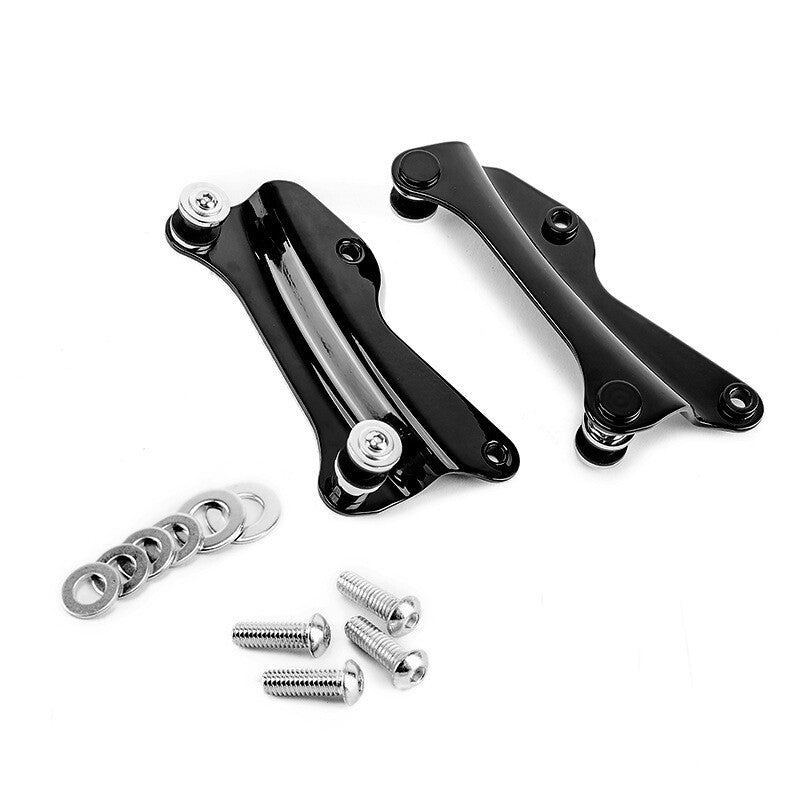 Black 4 Point Docking Hardware Kit for Harley Road King Street Glide 2014-2023