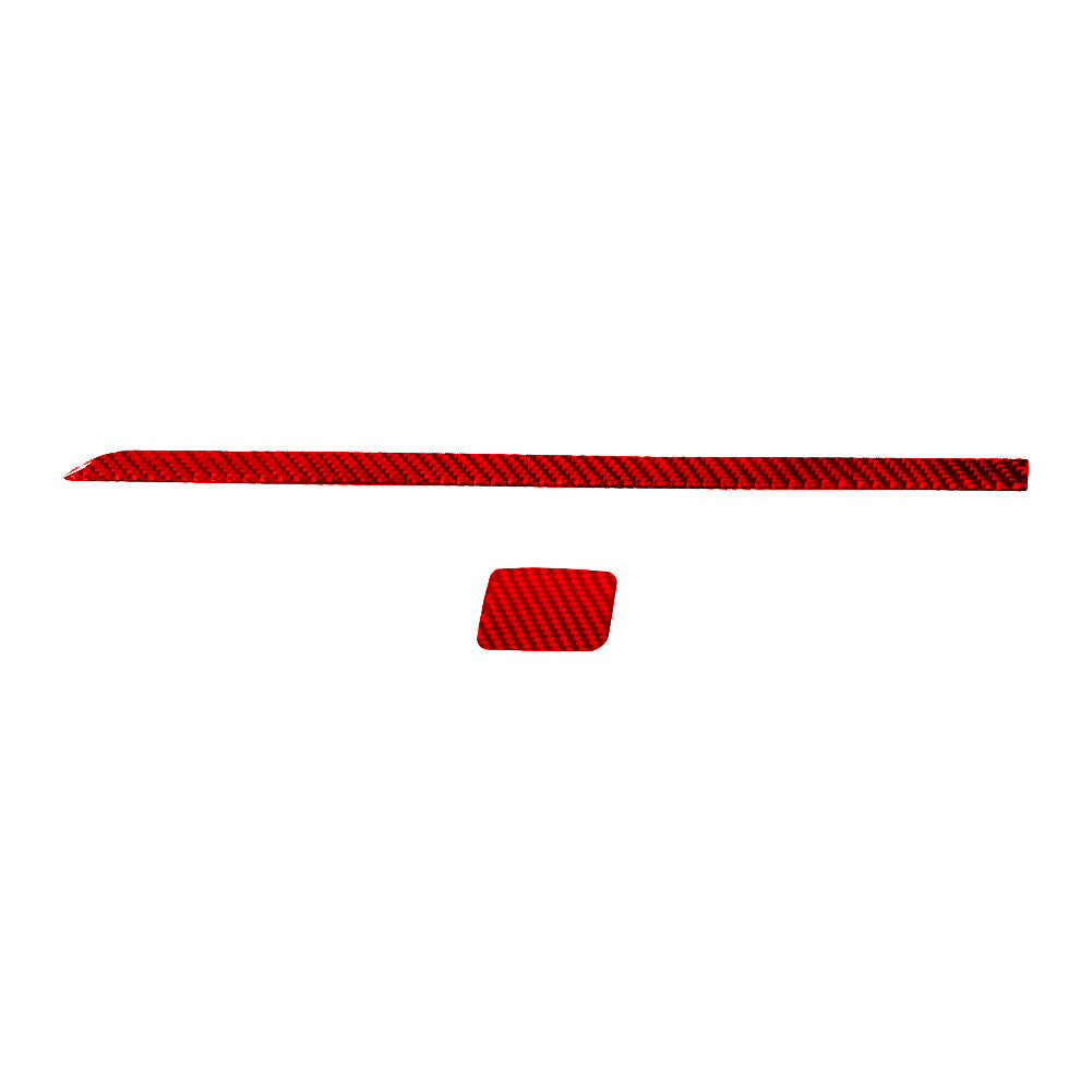 Carbon Fiber Interior Rear Watercup Panel Cover Trim for Camry 2012-2014 v
