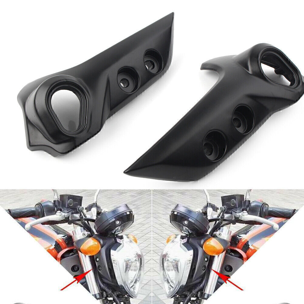 Headlight Bracket Cover Upper Side Fairing Kit for YAMAHA FZ6N 2004-2010 Black