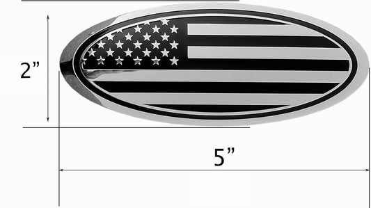 5-inch Car Trunk Badge Boot Emblem Decal for Mustang Sport Chrome Plating 2021-2023