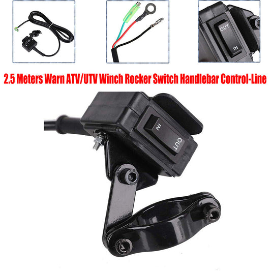 2.5-meter warning all-terrain vehicle/UTV winch rocker switch handlebar control cable accessories - n