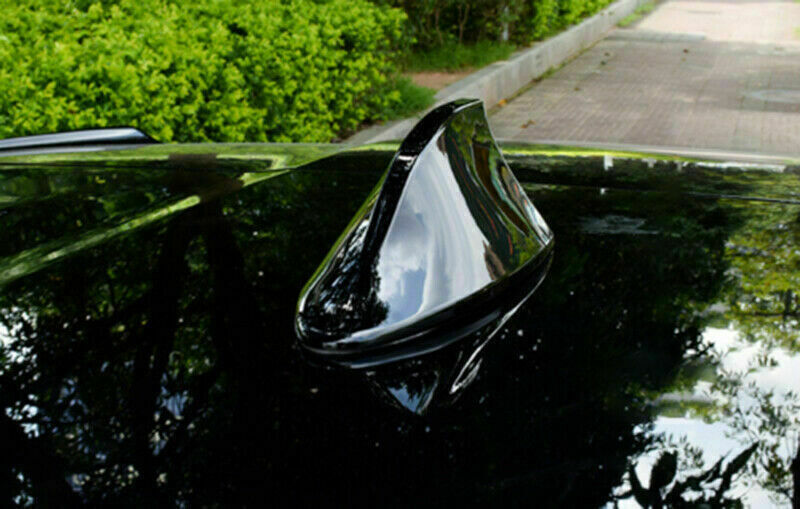 for Toyota Highlander 2014-2019 ABS Piano Black Car Roof Shark Fin Antenna Trim
