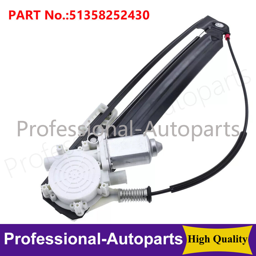 Rear Right Power Window Regulator Assembly w/Motor for BMW 525i 528i 530i 540i Q