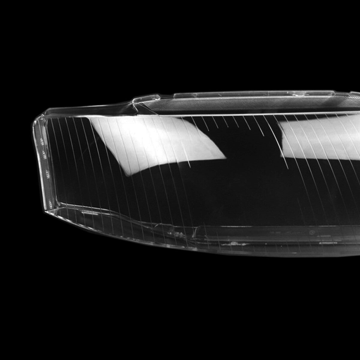 2-Piece Headlight Transparent Lens Caps for Audi A6 C5 2003-05 Left + Right Headlight Caps