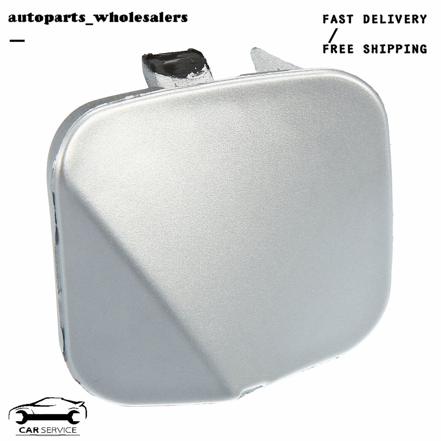 Right front bumper towing eye hook protector for Altima Silver - v