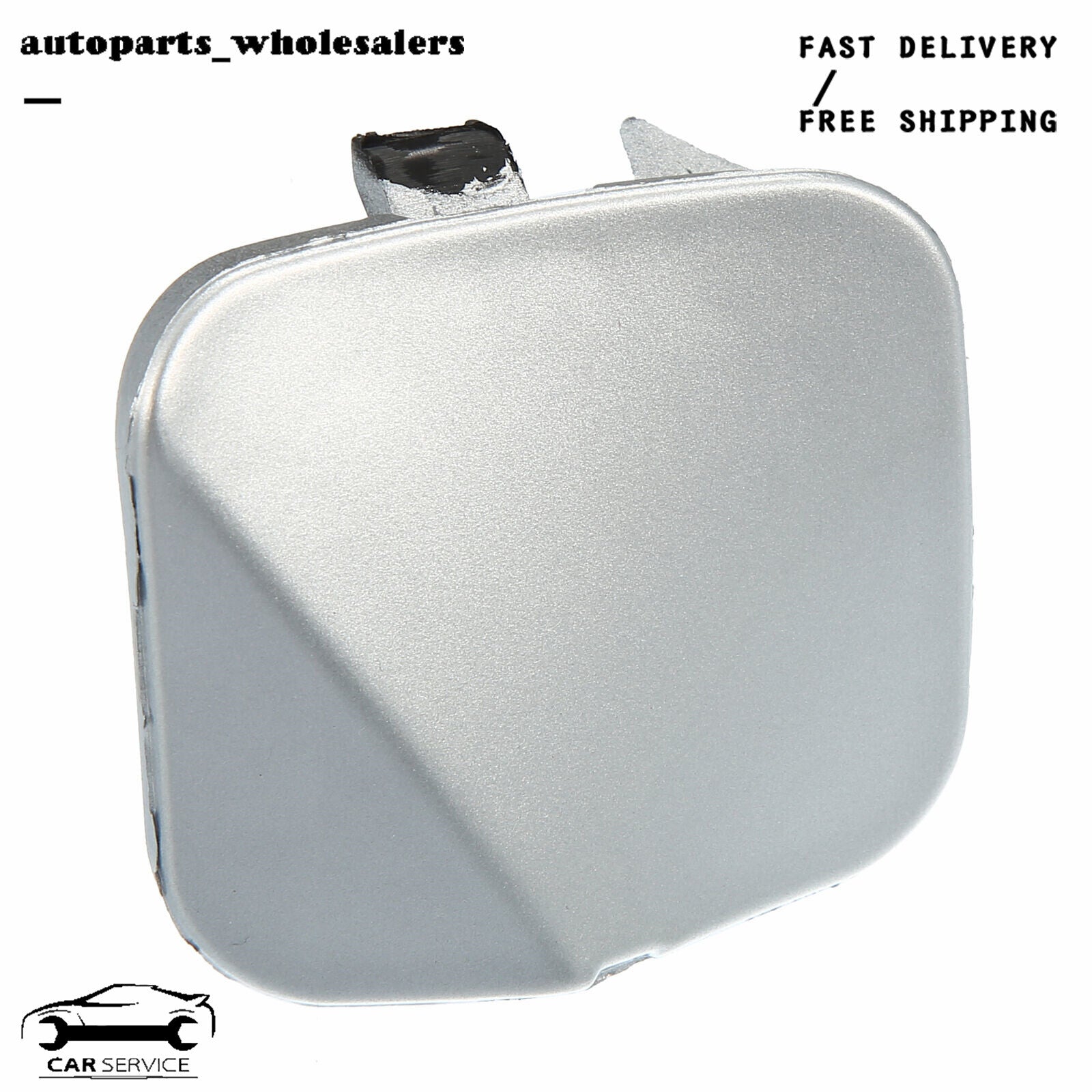 Right front bumper towing eye hook protector for Altima Silver - v