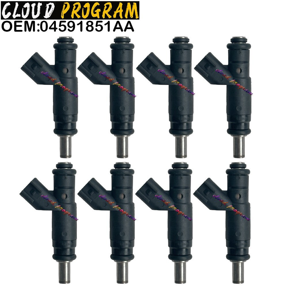 8pcs04591851AA Fuel Injectors for Chrysler 300 for Dodge for Jeep 4.7L 5.7L V8 2005-2013 v