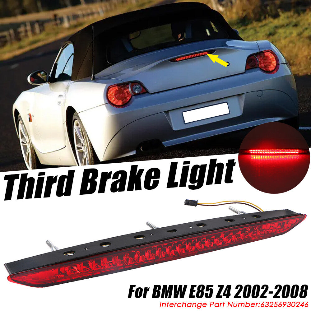 Trunk 3rd Stop Light with Extra Bright Red Lens, suitable for 2003-2008 for BMW Z4 E85.