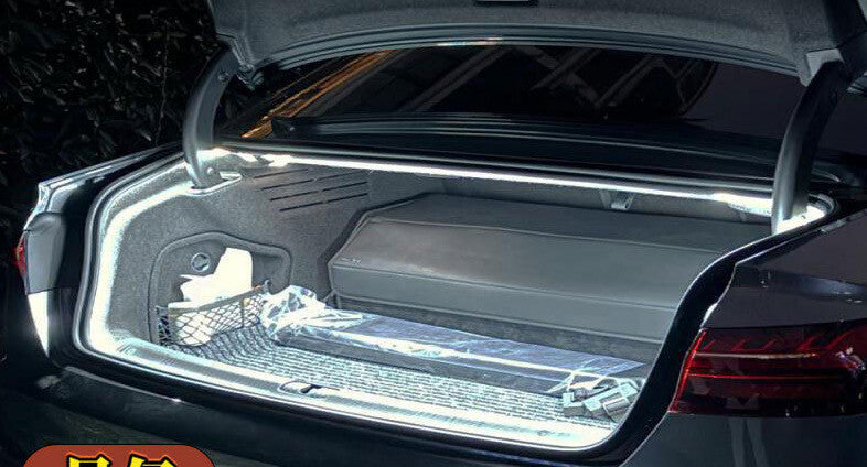 plug&play led Illuminated trunk strip camp light for Audi A4 B9 2017 up A5 A6 A7 v