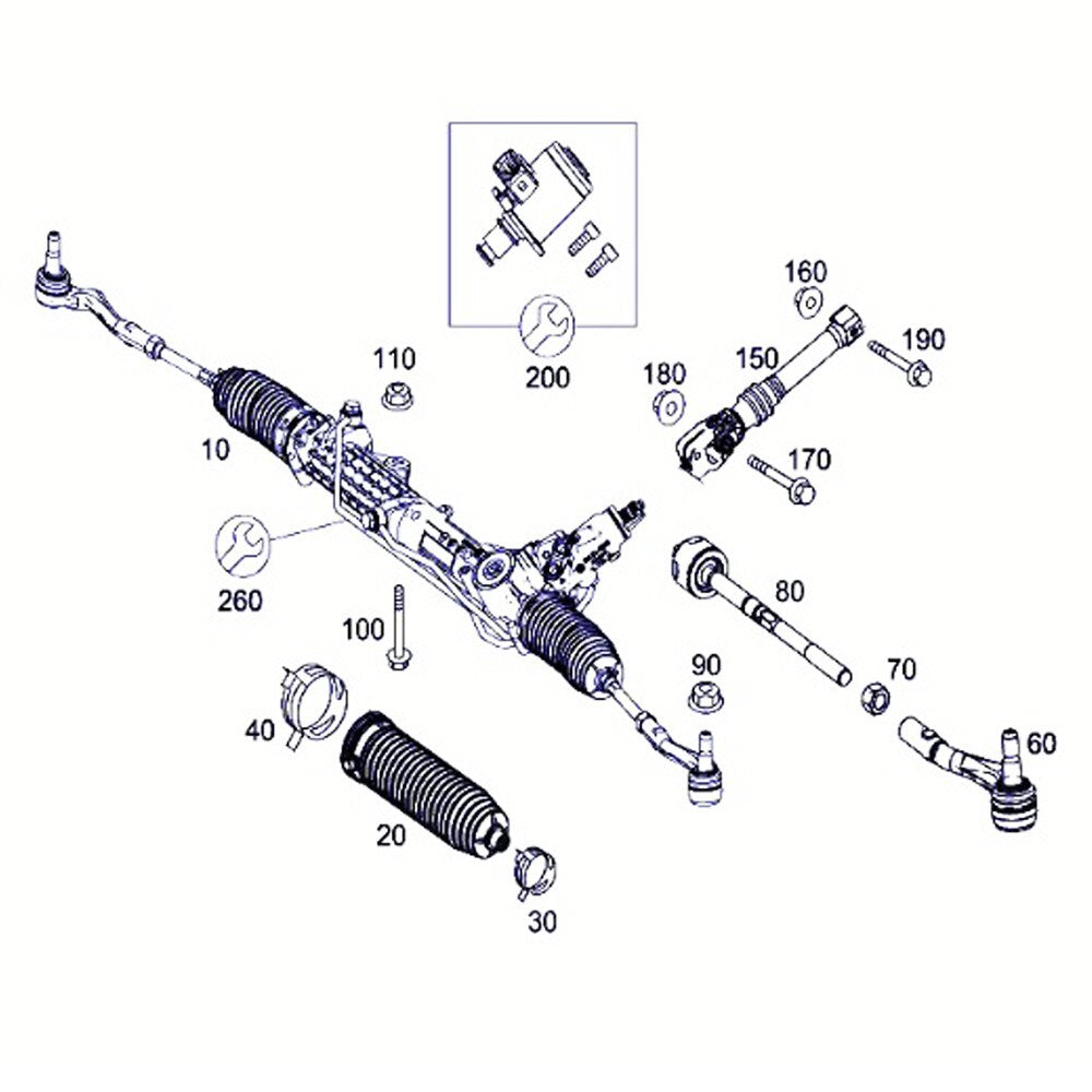 2034630396 2-piece bogie shoe set suitable for E350 E500 E550 CLS550 n